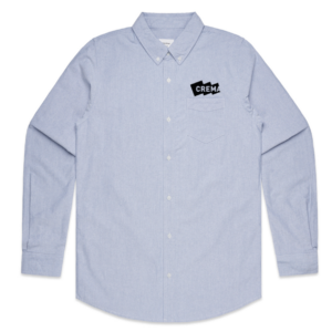 AS Colour Blue Oxford Shirt Custom Printed