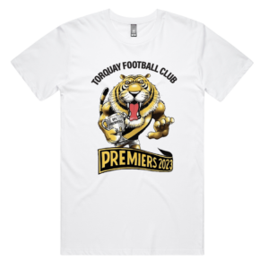 Torquay Tigers Premiership Tee White